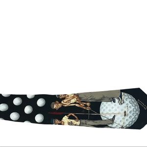 Vintage Norman Rockwell golf silk tie